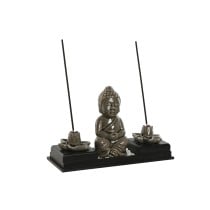 Brûleur d'huiles essentielles Home ESPRIT Céramique Bois MDF Buda 24 x 8 x 14 cm (2 Unités)