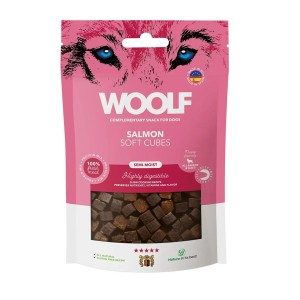 Hundesnack Woolf Soft Cubes Salmon Lachsfarben 100 g