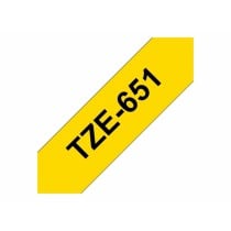 Laminated Tape for Labelling Machines Brother TZE651 Black