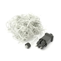 LED-Lichterkette Durchsichtig Warmes licht Warmes Weiß 12 m blumig