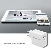 Chargeur mural Qoltec 51718 Blanc 45 W (1 Unité)
