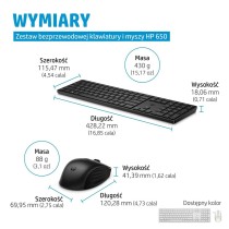 clavier et souris HP 4R013AA Noir Anglais Qwerty US