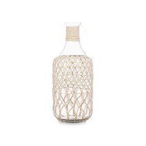 Dekorative Flasche Gift Decor 21638W Weiß Durchsichtig 20 x 48 x 20 cm 19 x 48 cm Deko (2 Stück)