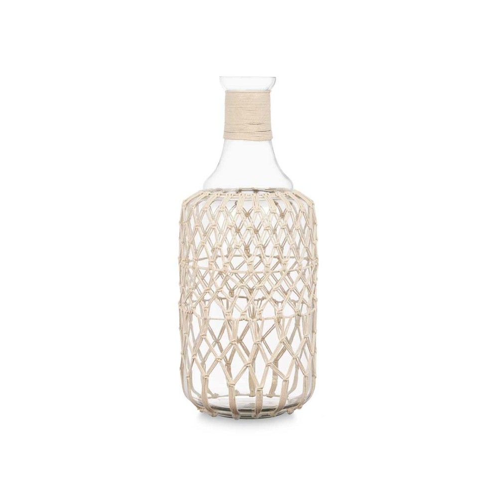 Bouteille décorative Gift Decor 21638W Blanc Transparent 20 x 48 x 20 cm 19 x 48 cm Décorative (2 Unités)