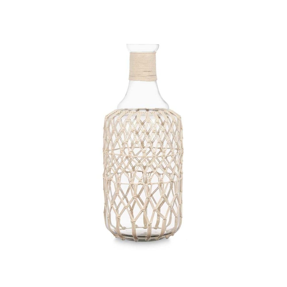 Dekorative Flasche Gift Decor 21638W Weiß Durchsichtig 20 x 48 x 20 cm 19 x 48 cm Deko (2 Stück)