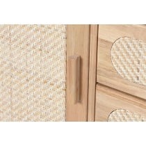 Buffet Home ESPRIT Naturel Métal Rotin Bois d'hévéa 73,5 x 35 x 78 cm