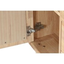 Buffet Home ESPRIT Naturel Métal Rotin Bois d'hévéa 73,5 x 35 x 78 cm