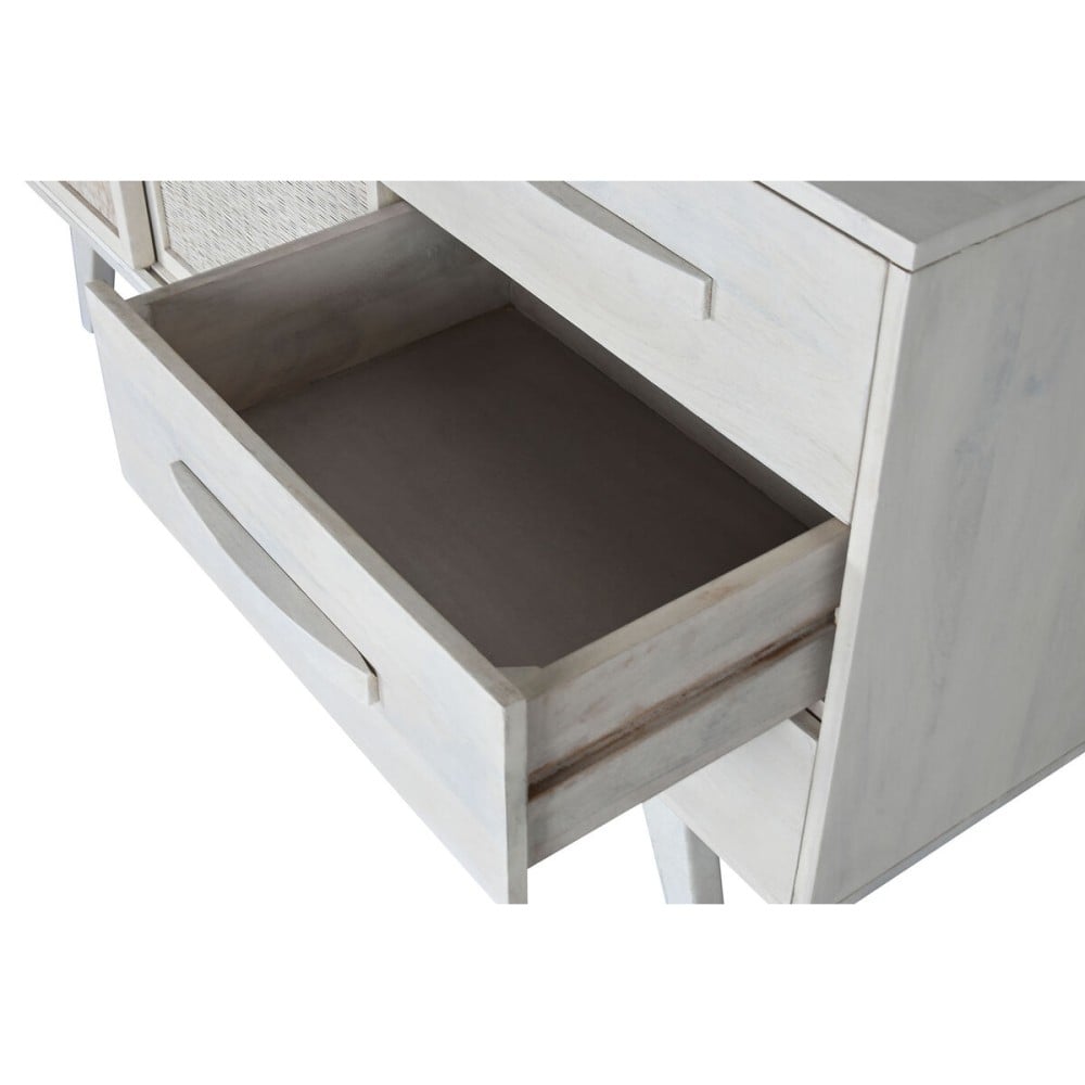 Sideboard Home ESPRIT White Rattan Mango wood 155 x 40 x 80 cm
