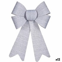 Lien Krist+ HJ1-12012 Argenté Points 16 x 24 x 4 cm Décorations de Noël (12 Unités)