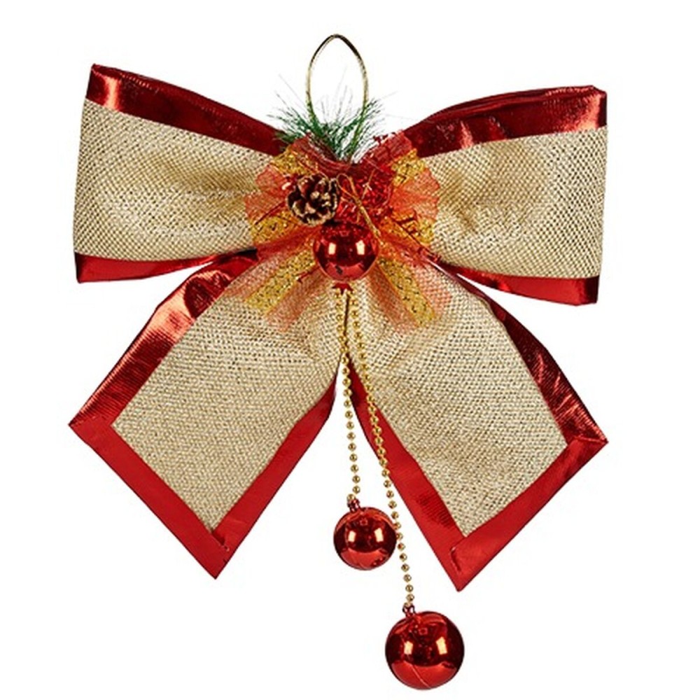 Lien Krist+ Rouge Doré 33 x 9 x 33 cm Décorations de Noël (6 Unités)