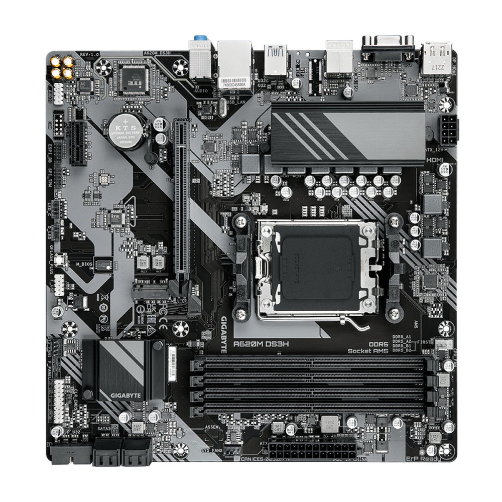Carte Mère Gigabyte A620M DS3H AMD AM5 AMD