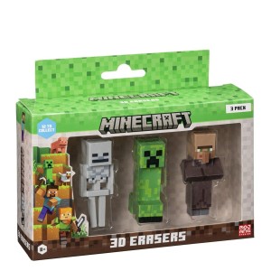 3D-Radiergummi-Set Minecraft MC4021D 3 Stücke