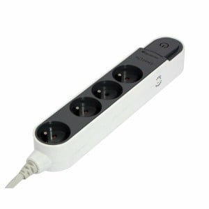 4-socket plugboard with power switch Chacon 