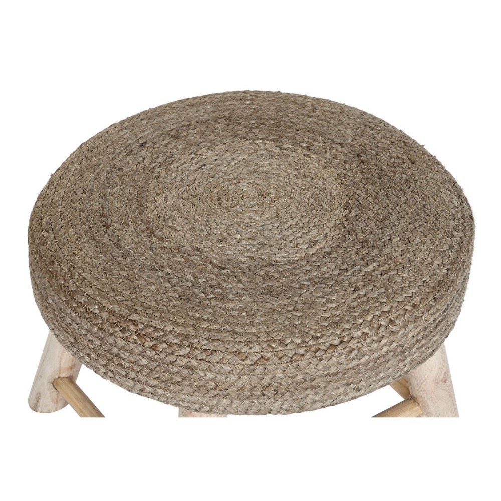 Fußstütze DKD Home Decor Braun Jute natürlich Urban 50 x 50 x 35 cm