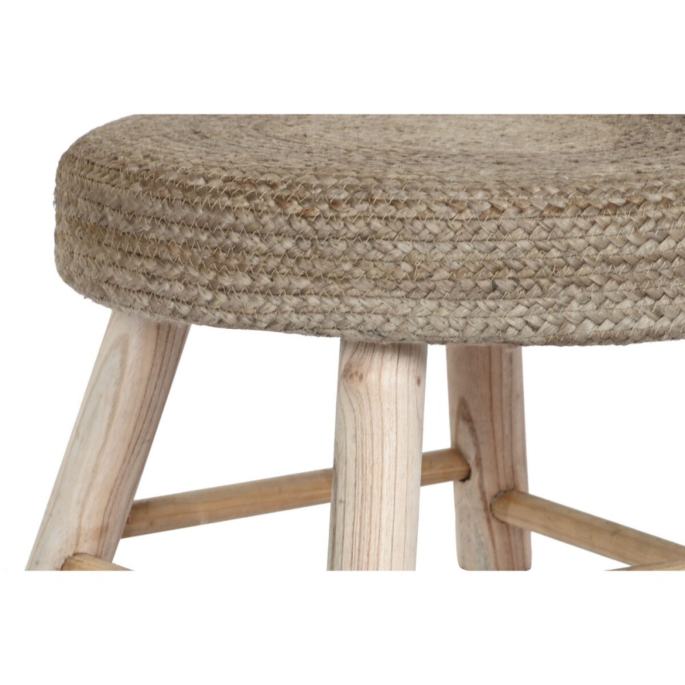 Fußstütze DKD Home Decor Braun Jute natürlich Urban 50 x 50 x 35 cm