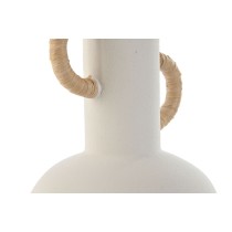 Vase Home ESPRIT Weiß natürlich Steingut 15,5 X 15 X 24 cm