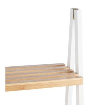 Badezimmerregal Berilo WR5504-4-426 Weiß natürlich 40 x 109,3 x 30 cm