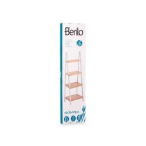 Badezimmerregal Berilo WR5504-4-426 Weiß natürlich 40 x 109,3 x 30 cm