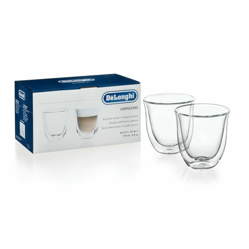 Ensemble de 2 tasses à café De'Longhi 5513214601 Transparent 2 Pièces