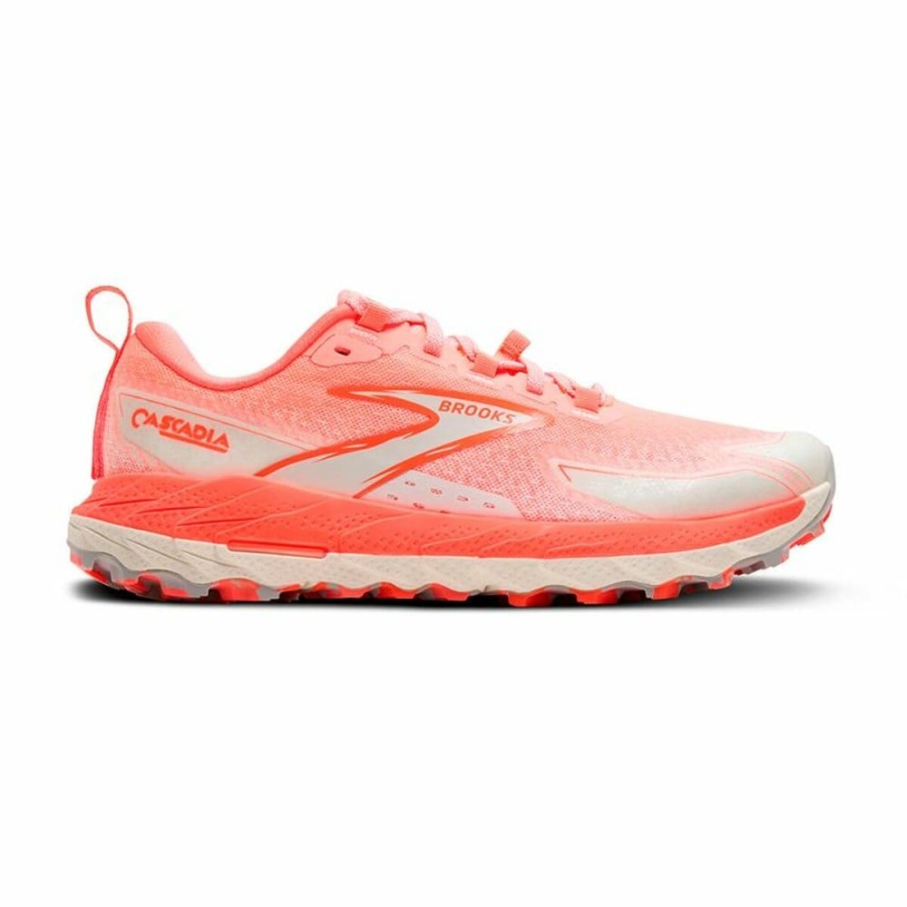 Laufschuhe für Damen Brooks Cascadia 18 Lachsfarben