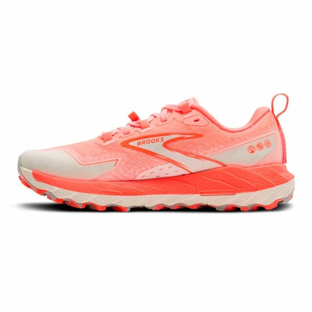 Laufschuhe für Damen Brooks Cascadia 18 Lachsfarben