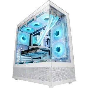 ATX Semi-tower Box Mars Gaming MCSETW White