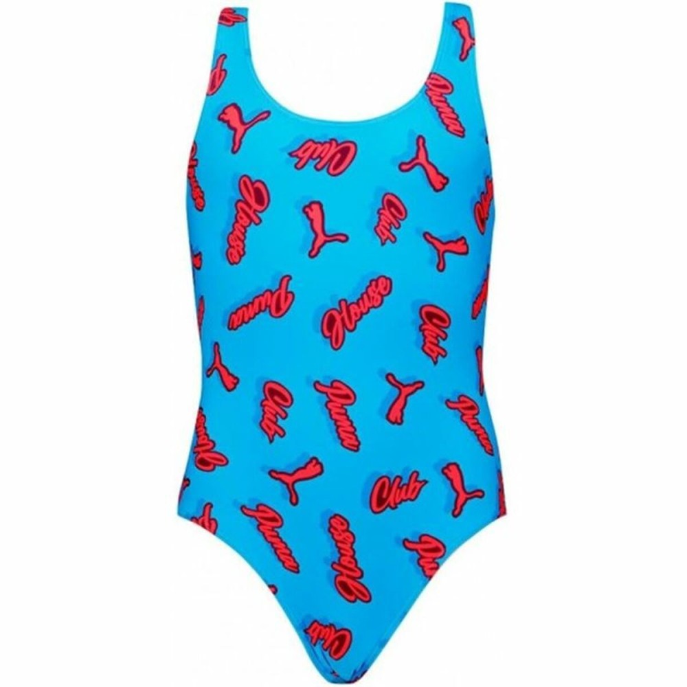 Badeanzug für Mädchen Puma Blau Wasser