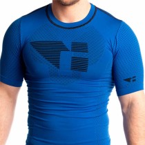Herren Kurzarm-T-Shirt Hanker Blau