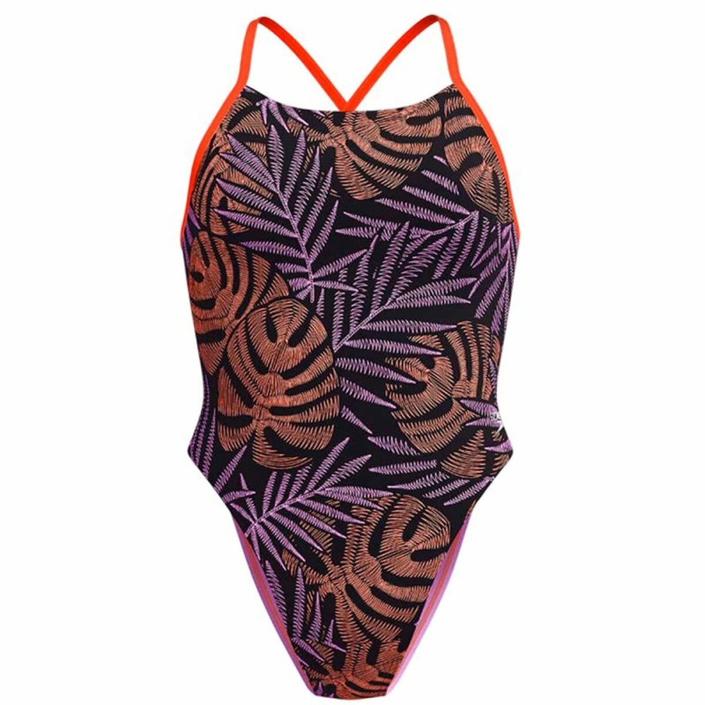 Damen Badeanzug Speedo Allover Orange