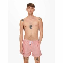 Maillot de bain homme Only & Sons Onsted Stripe Seersucker Rose
