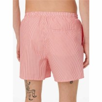 Maillot de bain homme Only & Sons Onsted Stripe Seersucker Rose