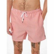 Maillot de bain homme Only & Sons Onsted Stripe Seersucker Rose