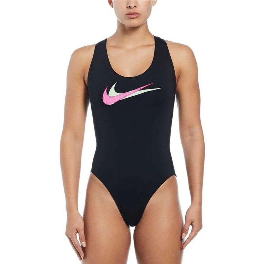 Women’s Bathing Costume Nike Multi Logo Black