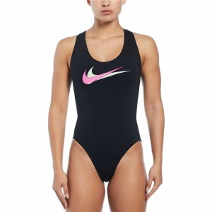 Women’s Bathing Costume Nike Multi Logo Black