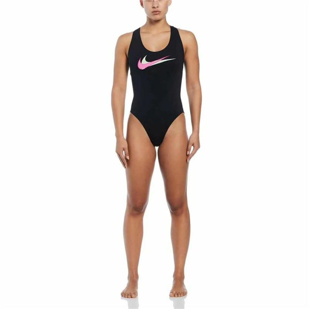 Women’s Bathing Costume Nike Multi Logo Black