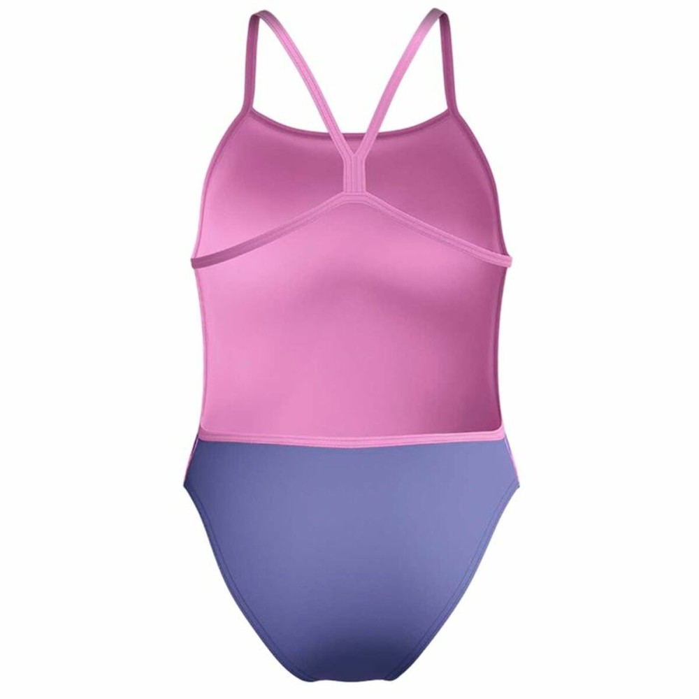 Damen Badeanzug Speedo Digital Vback Bunt Rosa