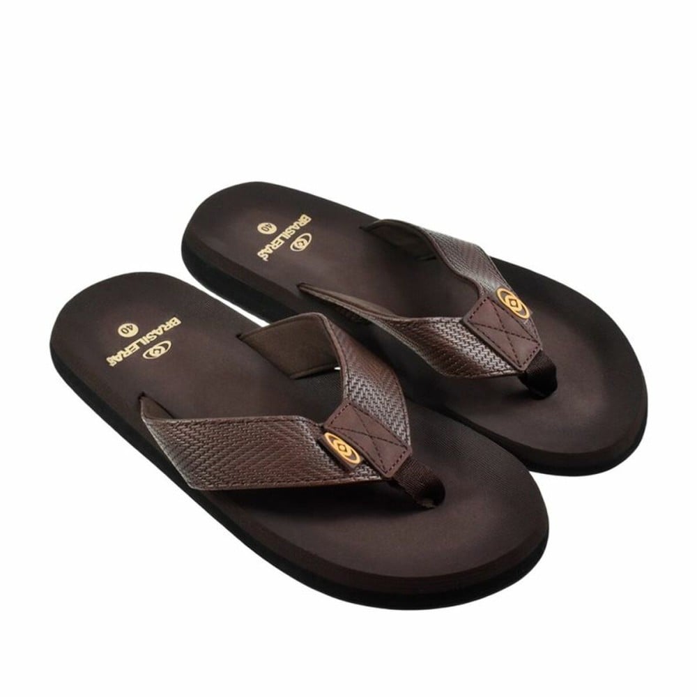 Men's Flip Flops Brasileras Puff Brown