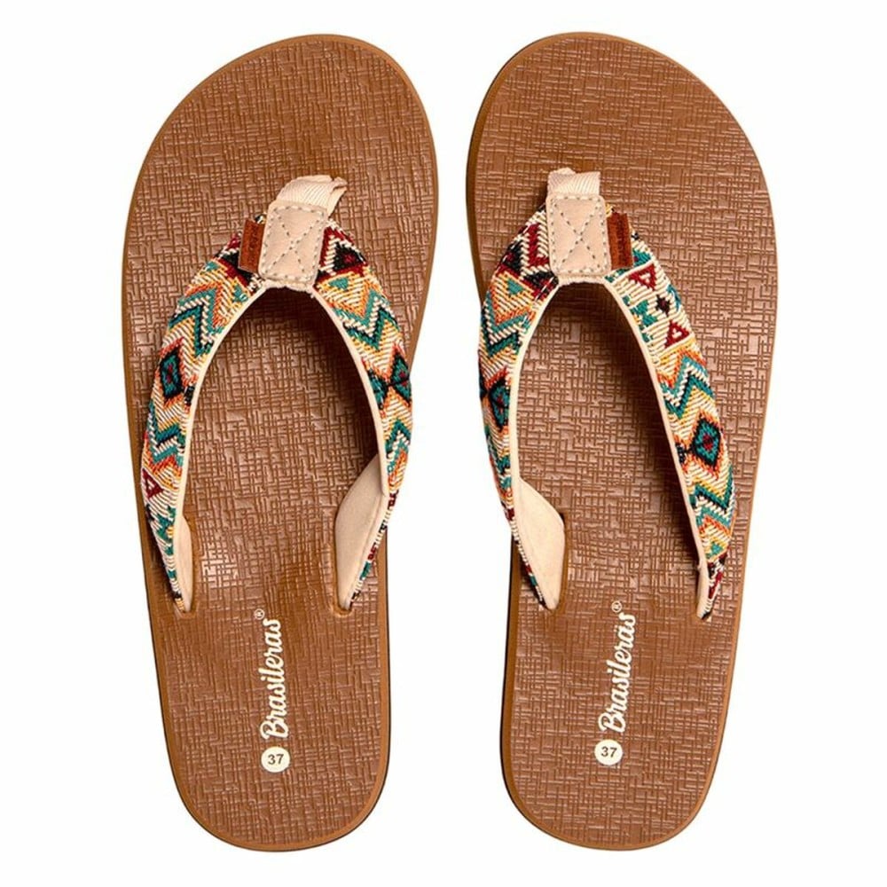 Women's Flip Flops Brasileras Inca Brown