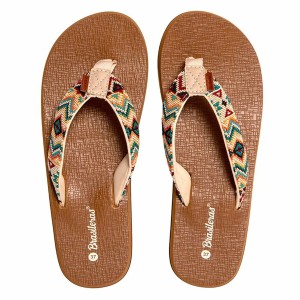 Women's Flip Flops Brasileras Inca Brown