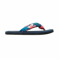 Women's Flip Flops Brasileras Hibiscus Nudo Fuchsia Black