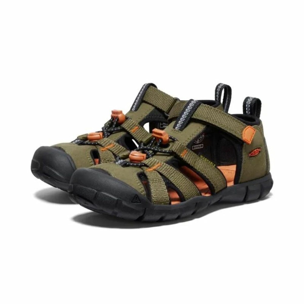 Flip Flops for Children Keen Seacamp II Cnx Olive