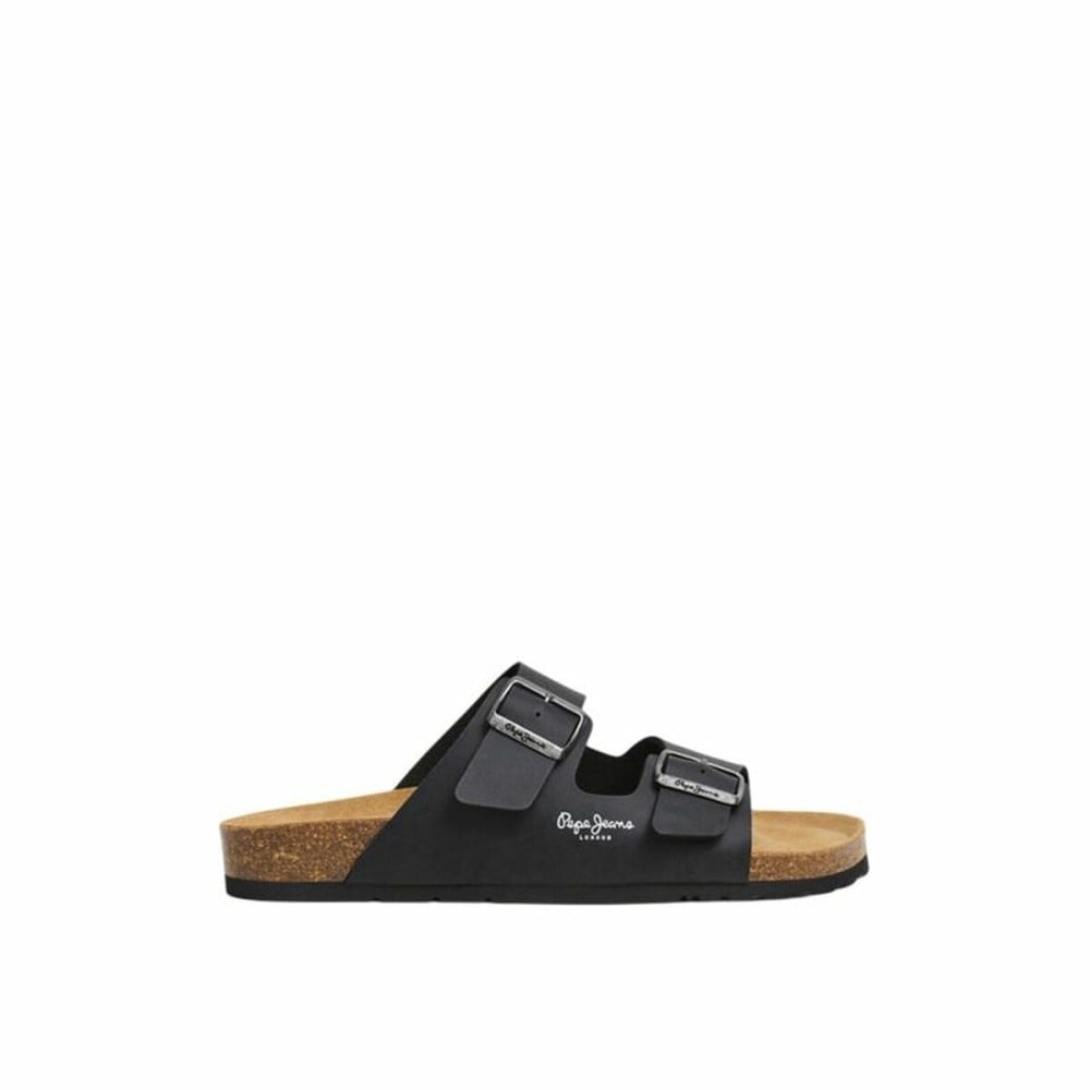 Tongs pour Homme Pepe Jeans Bio Double Velour Noir