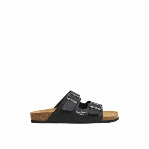 Tongs pour Homme Pepe Jeans Bio Double Velour Noir