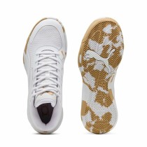 Basketballschuhe für Erwachsene Puma Court Pro Marble Weiß