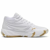 Basketballschuhe für Erwachsene Puma Court Pro Marble Weiß