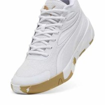Basketballschuhe für Erwachsene Puma Court Pro Marble Weiß