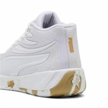 Basketballschuhe für Erwachsene Puma Court Pro Marble Weiß
