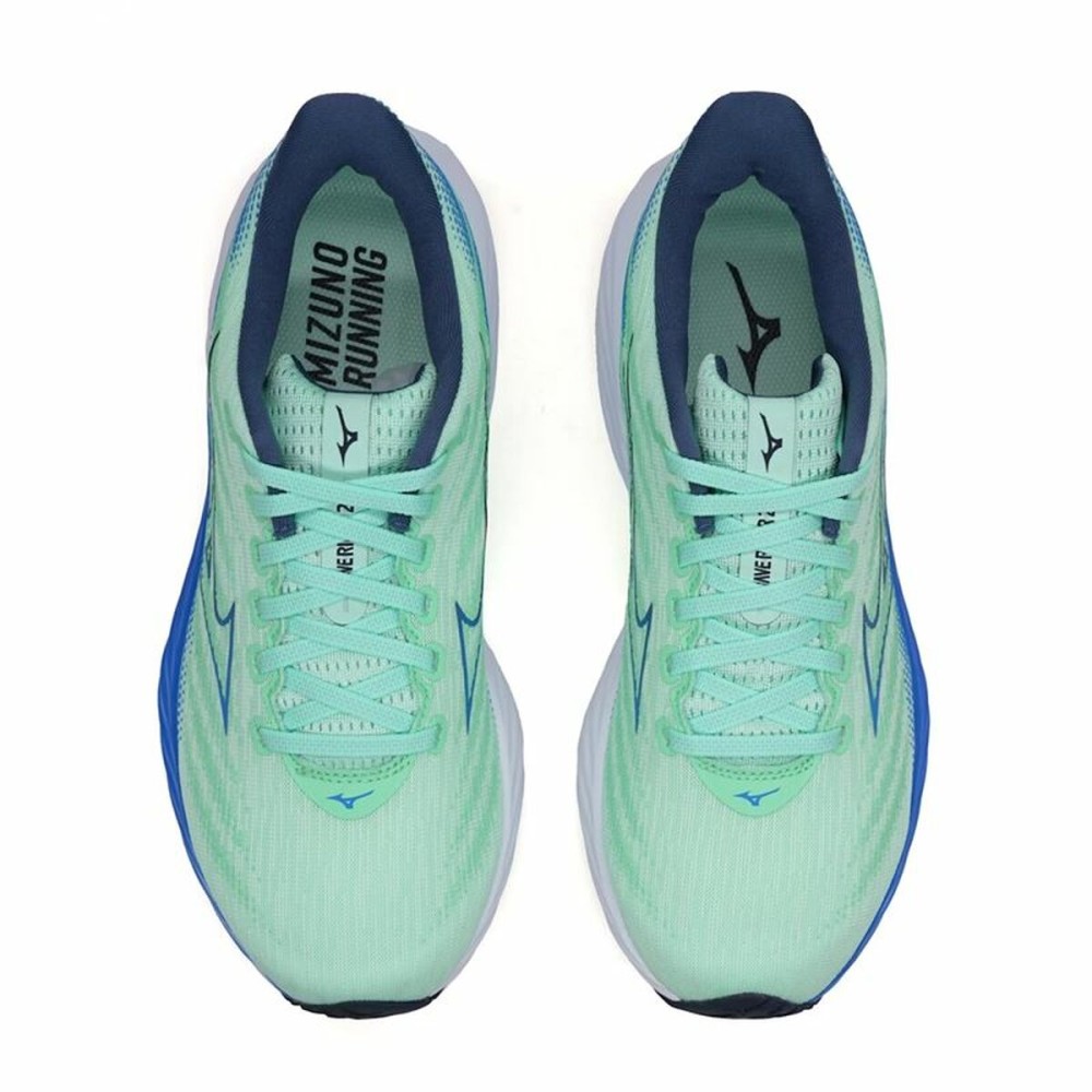 Running Shoes for Adults Mizuno Wave Rider 28 Aquamarine