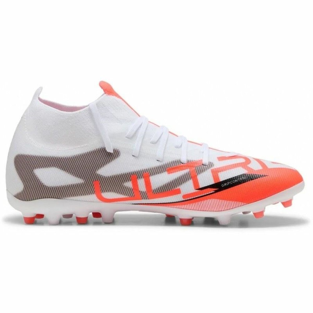 Chaussures de Football pour Adultes Puma Ultra 5 Match+ Mg Blanc