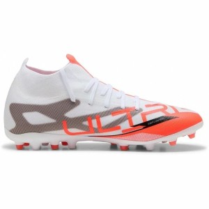 Chaussures de Football pour Adultes Puma Ultra 5 Match+ Mg Blanc
